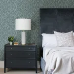 A-Street Prints Felix Teal Teal Geometric Wallpaper - SKU 2975-26244