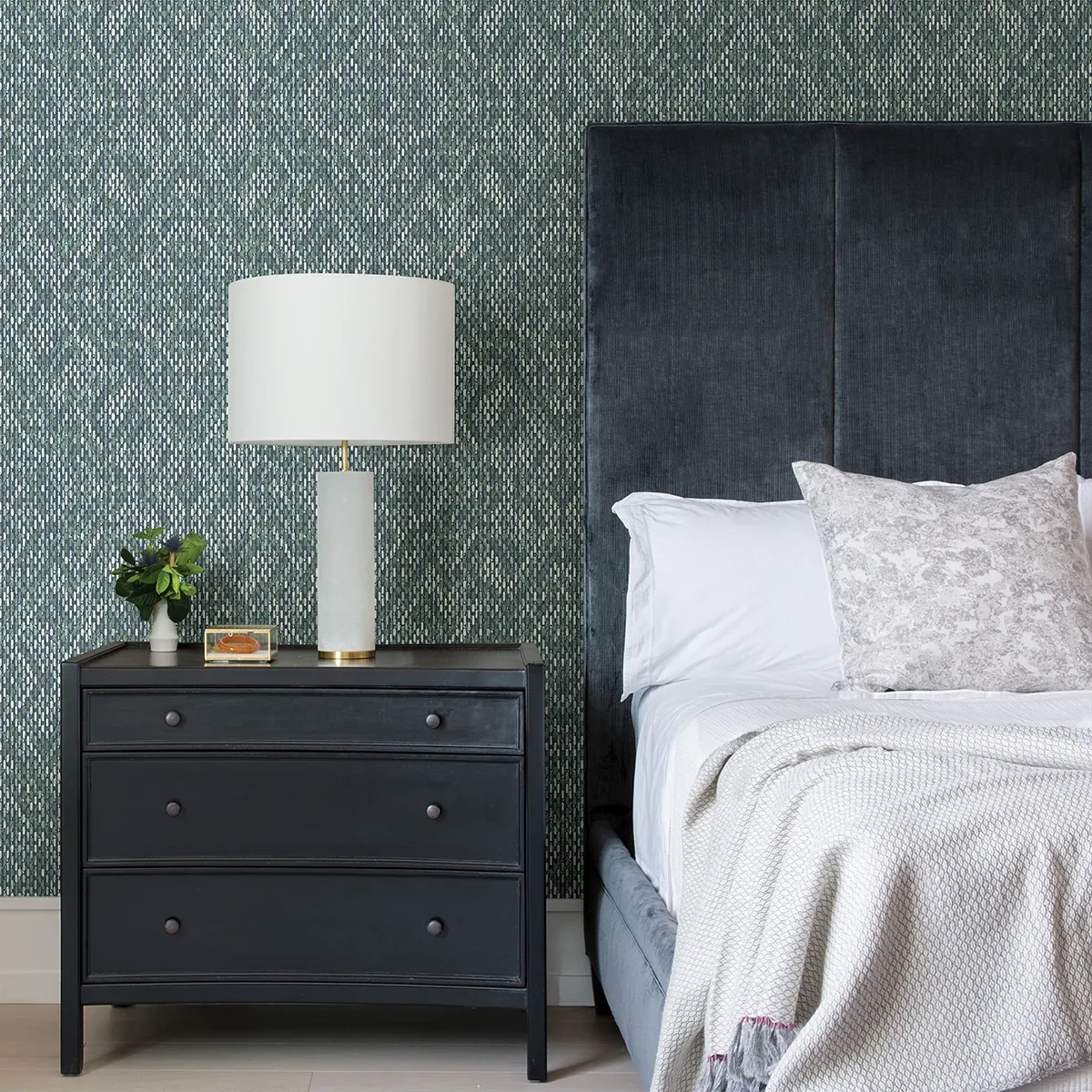 A-Street Prints Felix Teal Teal Geometric Wallpaper - SKU 2975-26244