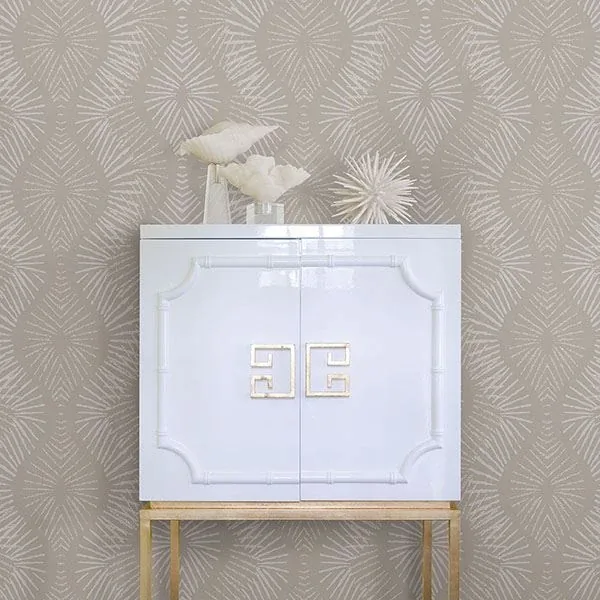 A-Street Prints Feliz Champagne Beaded Ogee Wallpaper - SKU 2793-87325