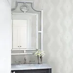 A-Street Prints Feliz Silver Beaded Ogee Wallpaper - SKU 2793-87327