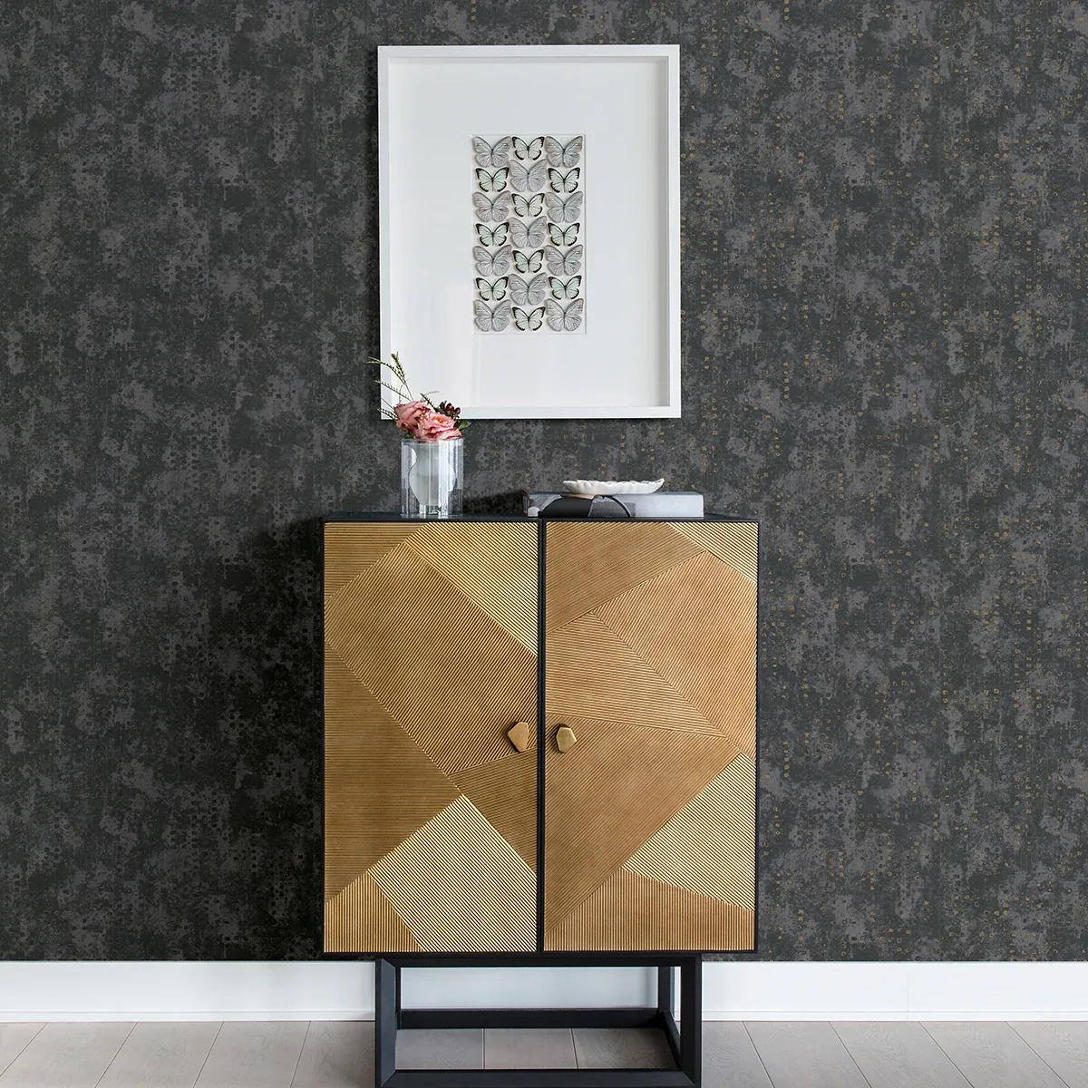 A-Street Prints Felsic Stone Studded Cube Wallpaper - SKU 4019-86415