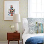 A-Street Prints Fernback Yellow Ornate Botanical Wallpaper - SKU 4074-26615