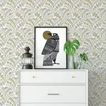 A-Street Prints Fiddlehead Grey Botanical Wallpaper - SKU 2821-25145