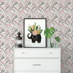 A-Street Prints Fiddlehead Pink Botanical Wallpaper - SKU 2821-25141