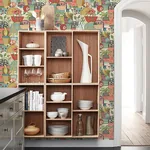 A-Street Prints Fika Plum Blissful Birds & Blooms Wallpaper - SKU 4066-26558