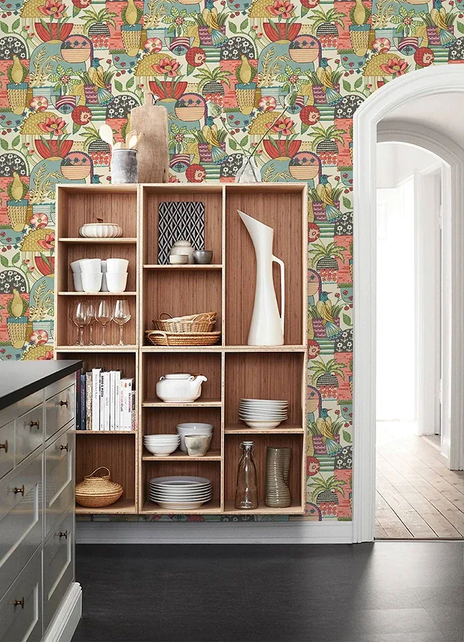 A-Street Prints Fika Plum Blissful Birds & Blooms Wallpaper - SKU 4066-26558