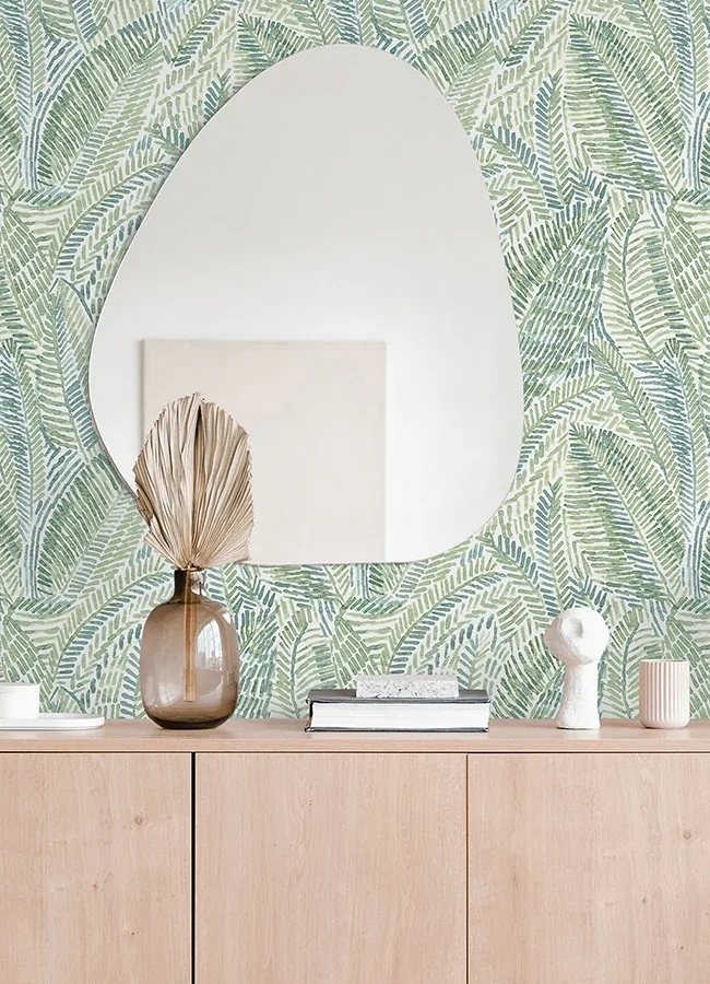A-Street Prints Fildia Green Botanical Wallpaper - SKU 4121-26953