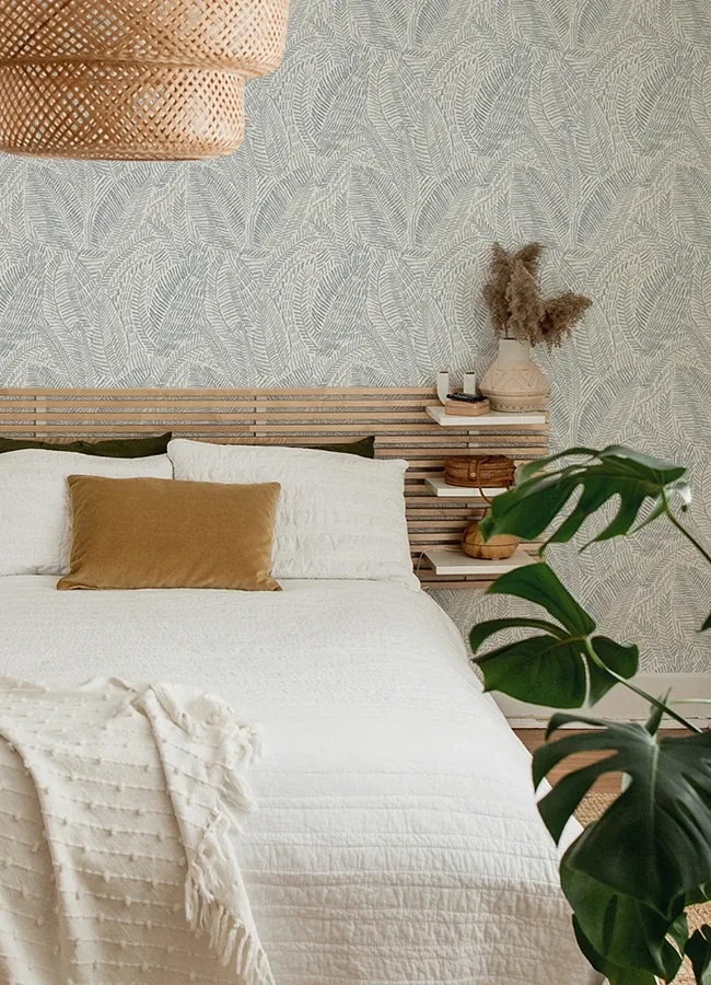 A-Street Prints Fildia Light Blue Botanical Wallpaper - SKU 4121-26951