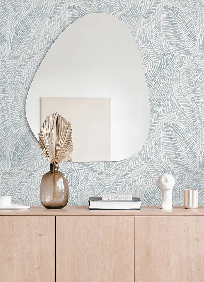 A-Street Prints Fildia Light Blue Botanical Wallpaper - SKU 4121-26951