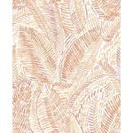 A-Street Prints Fildia Orange Botanical Wallpaper - SKU 4121-26949