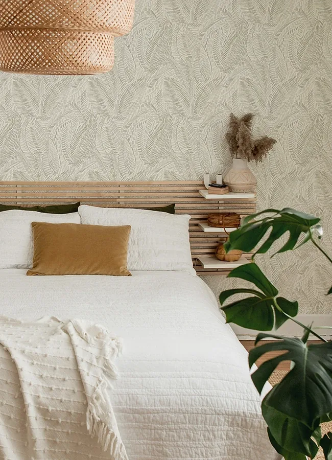 A-Street Prints Fildia Taupe Botanical Wallpaper - SKU 4121-26950