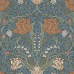 A-Street Prints Filippa Blue Tulip Wallpaper - SKU 2999-33009