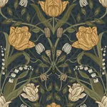 A-Street Prints Filippa Navy Tulip Wallpaper | Wallpaper Twins A-Street Prints Filippa Navy Tulip Wallpaper - SKU 2999-44106