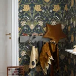 A-Street Prints Filippa Navy Tulip Wallpaper - SKU 4080-44106