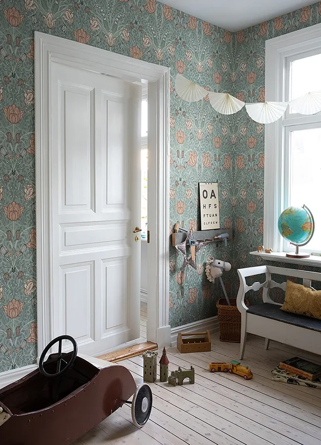 A-Street Prints Fillippa Sage Tulip Wallpaper - SKU 4080-33010