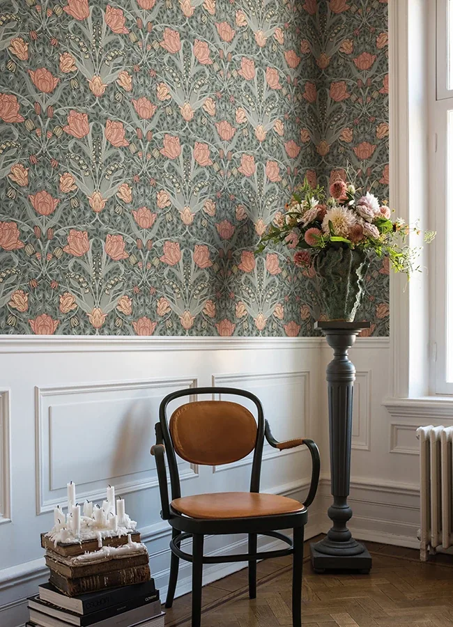 A-Street Prints Fillippa Sage Tulip Wallpaper - SKU 4080-33010