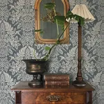 A-Street Prints Finch Blue Woodland Damask Wallpaper - SKU 4173-27622