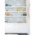 A-Street Prints Finnley Blue Inked Fern Wallpaper - SKU 2973-90503