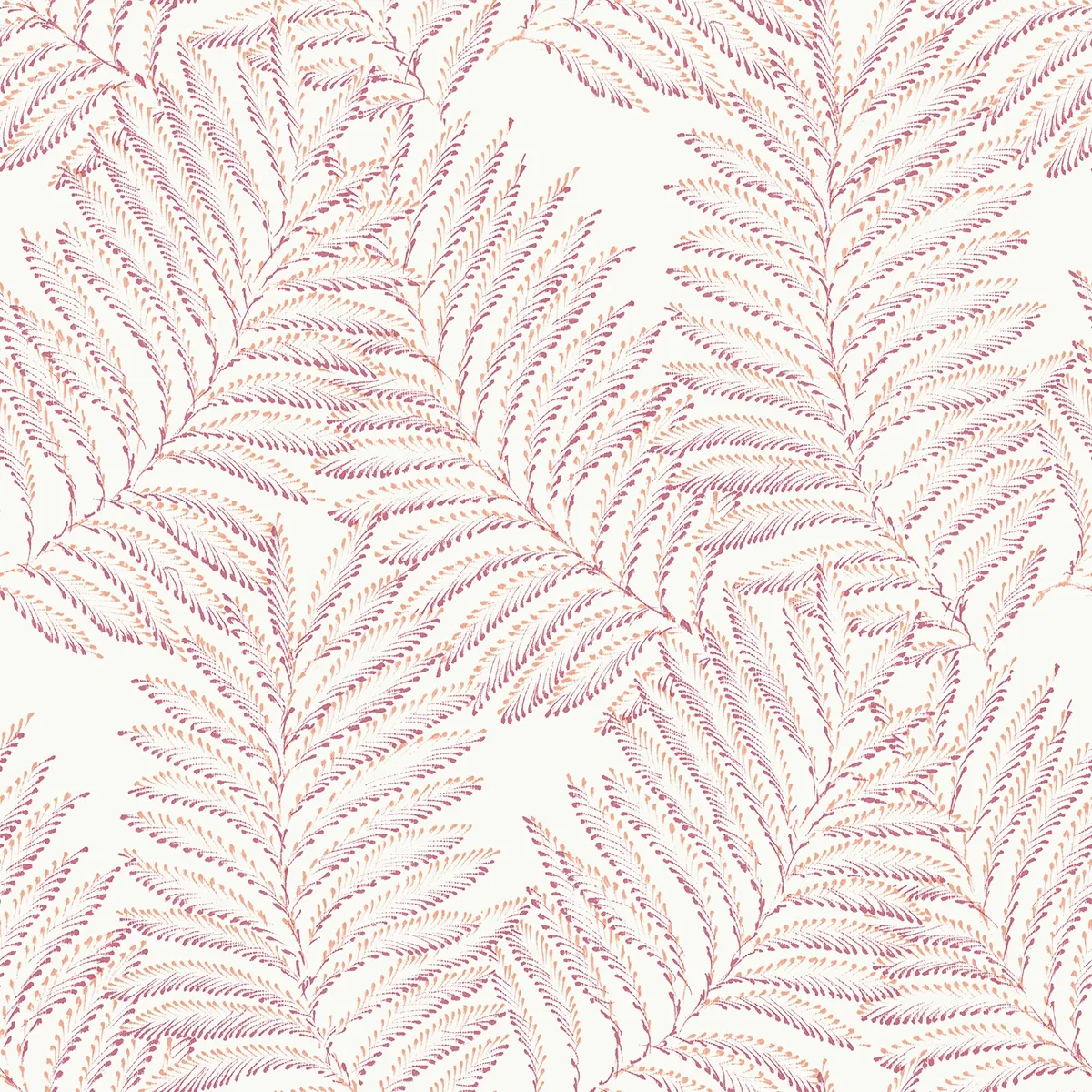 2973-90502 | Finnley Pink Inked Fern Wallpaper