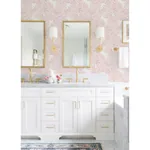 A-Street Prints Finnley Pink Inked Fern Wallpaper - SKU 2973-90502