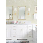 A-Street Prints Finnley Yellow Inked Fern Wallpaper - SKU 2973-90504