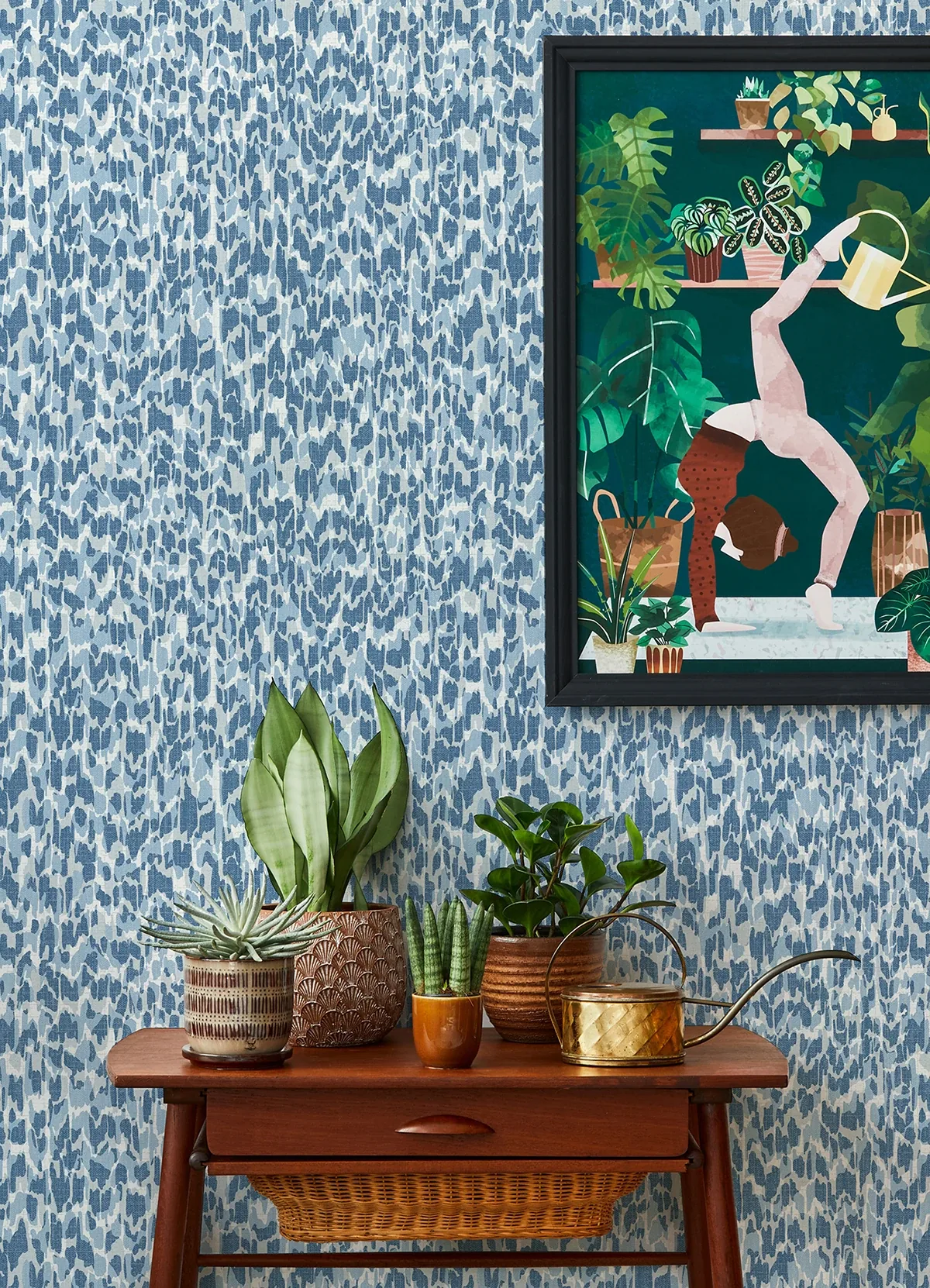 A-Street Prints Flavia Blue Animal Print Wallpaper - SKU 4014-26431