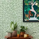 A-Street Prints Flavia Green Animal Print Wallpaper - SKU 4014-26430