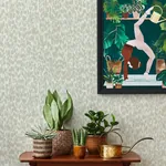 A-Street Prints Flavia Light Grey Animal Print Wallpaper - SKU 4014-26428