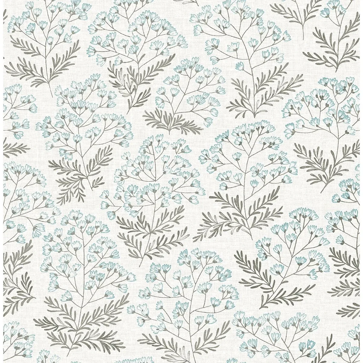 A-Street Prints Floret Blue Floral Wallpaper - SKU 2861-25714