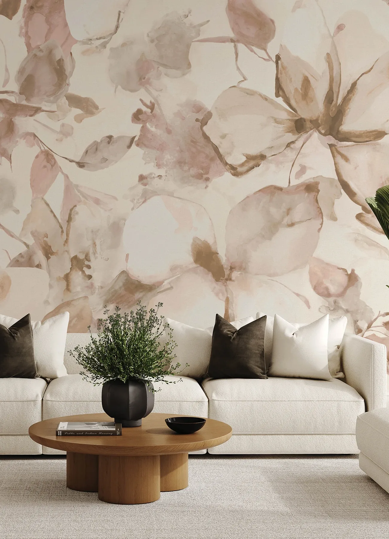A-Street Prints Florian Cream Wall Mural - SKU 4202-367560M