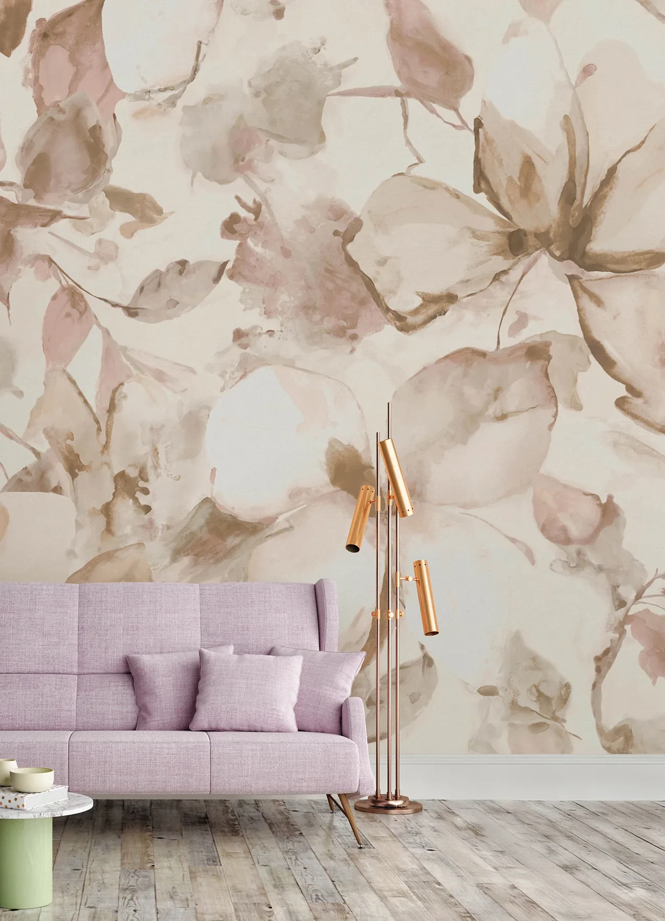 A-Street Prints Florian Cream Wall Mural - SKU 4202-367560M
