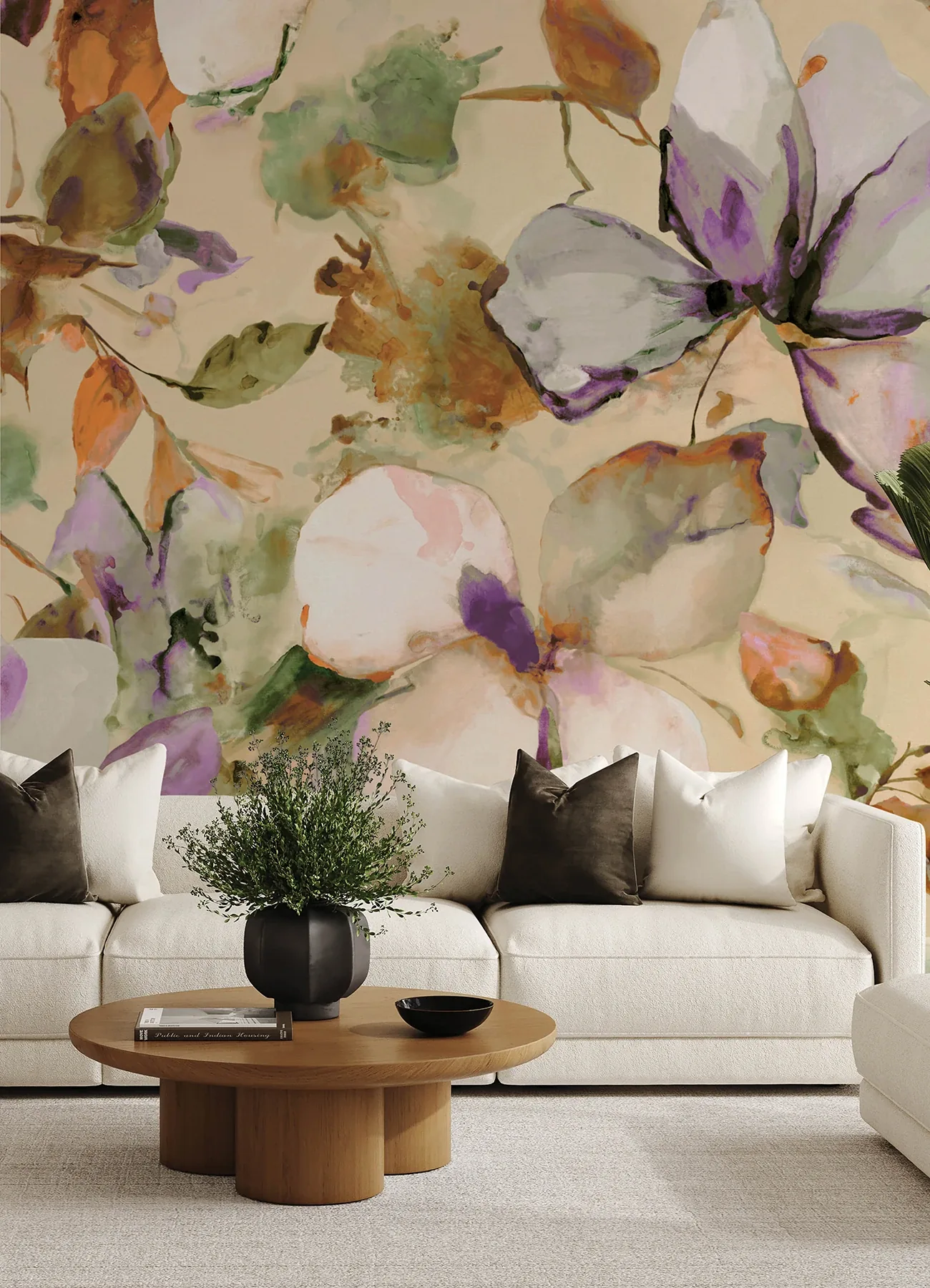 A-Street Prints Florian Lavender Wall Mural - SKU 4202-367546M