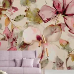 A-Street Prints Florian Pink Wall Mural - SKU 4202-367577M