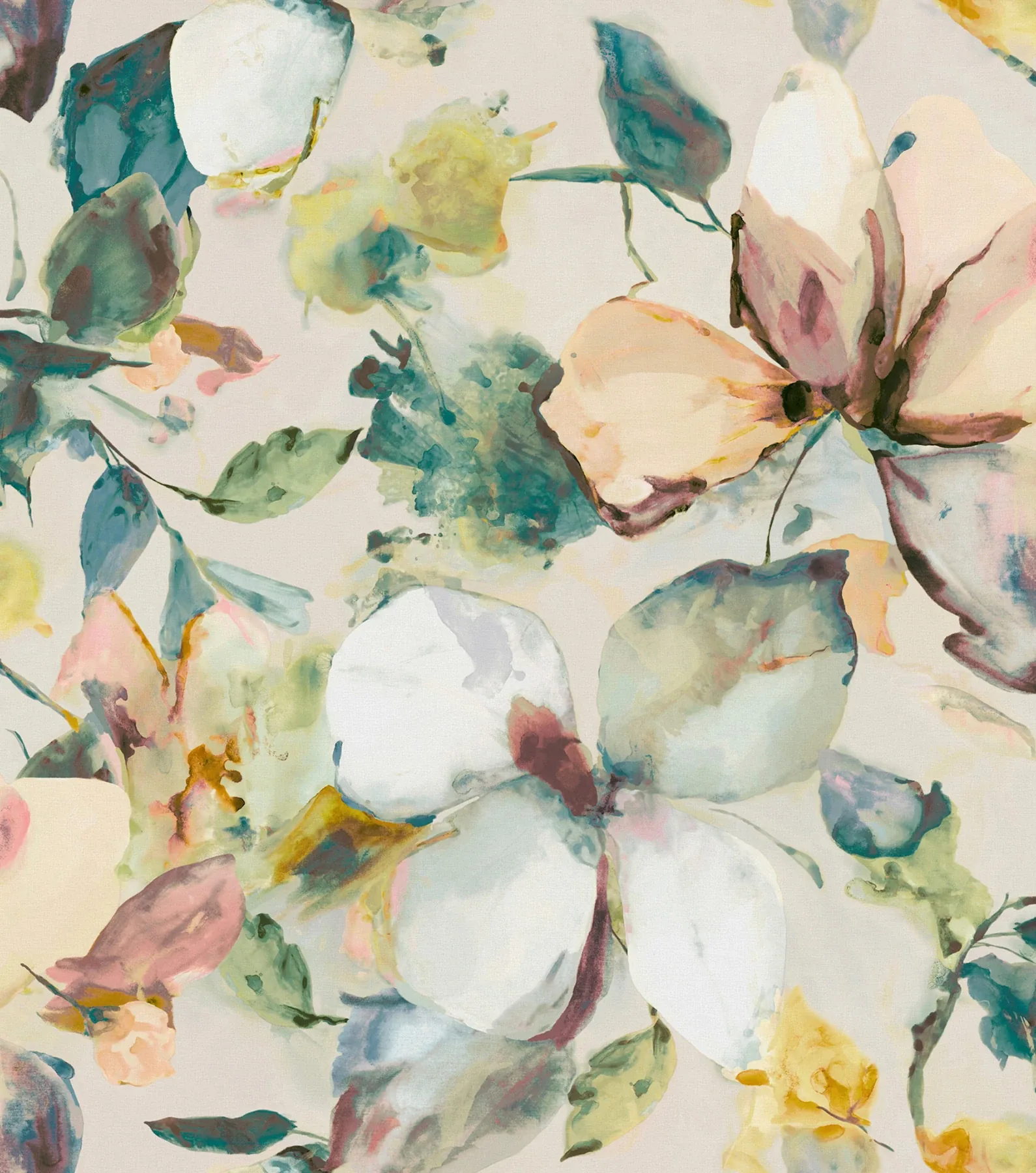 4202-367553M | Florian Teal Wall Mural