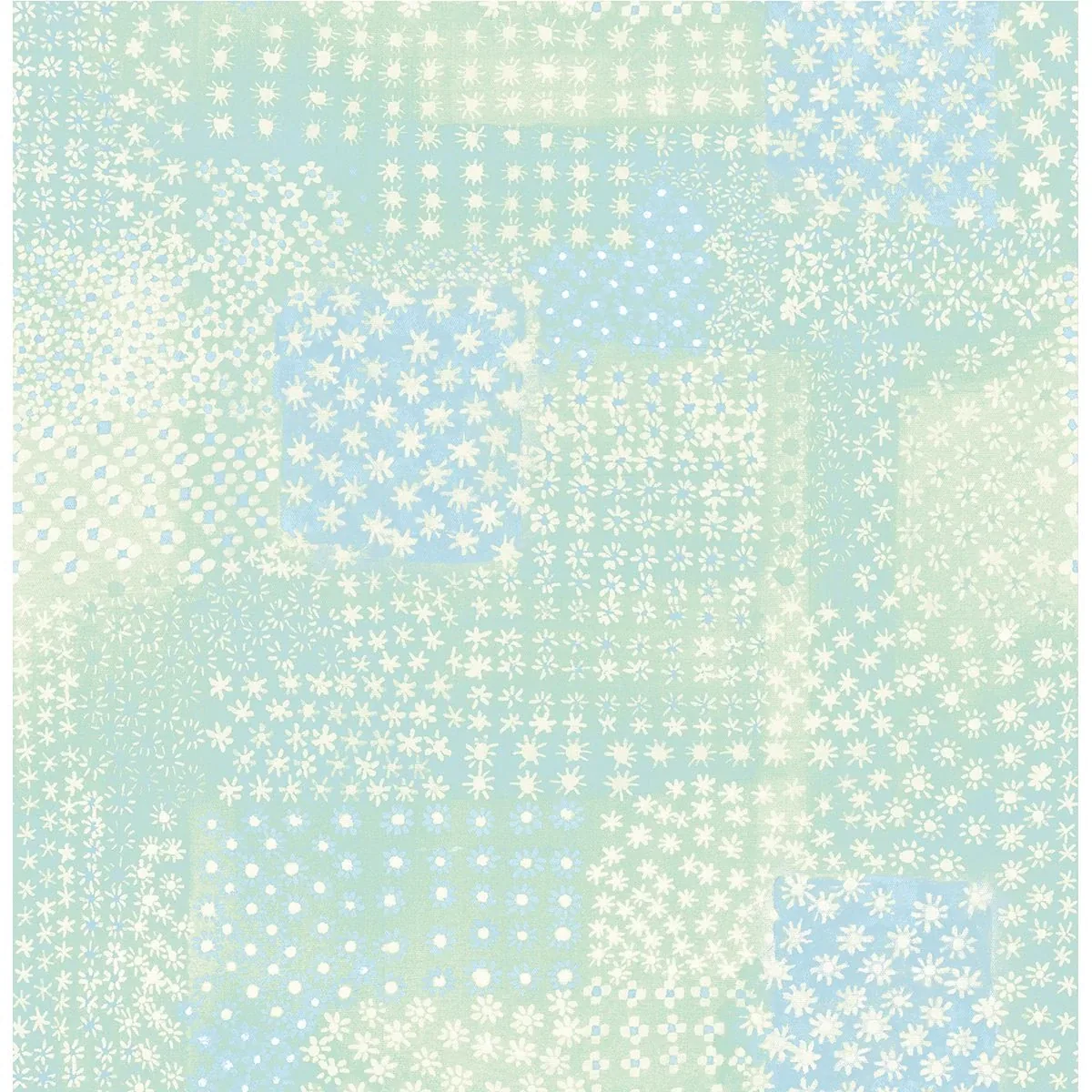 A-Street Prints Flower Green Patchwork Wallpaper - SKU 1014-001861