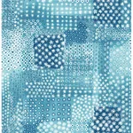 A-Street Prints Flower Indigo Patchwork Wallpaper - SKU 1014-001862