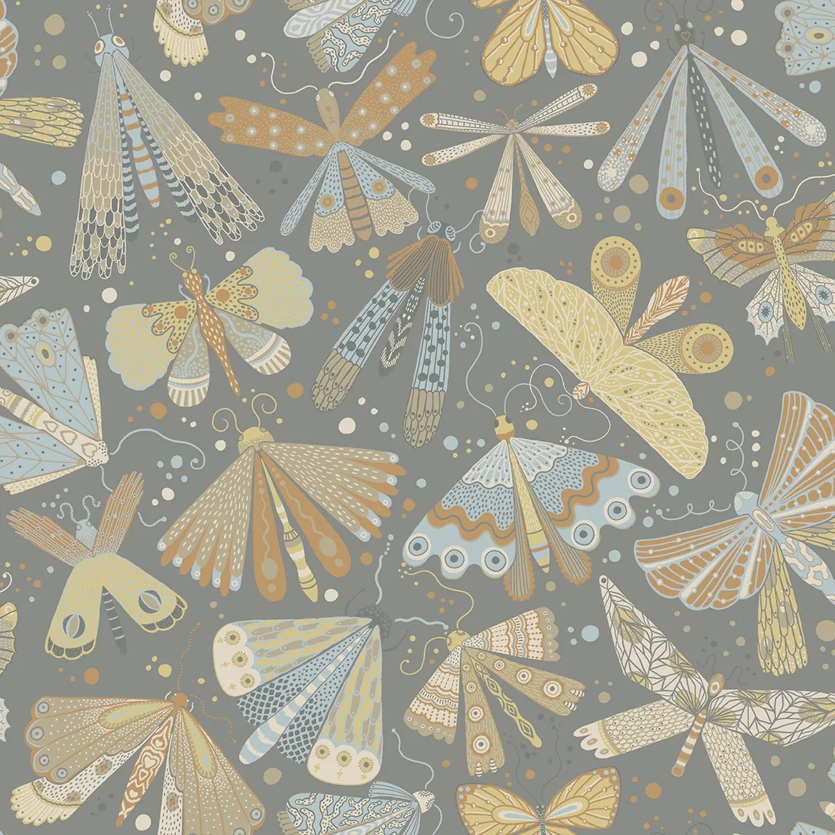 A-Street Prints Flyga Apricot Bonanza Wallpaper - SKU 4111-63026