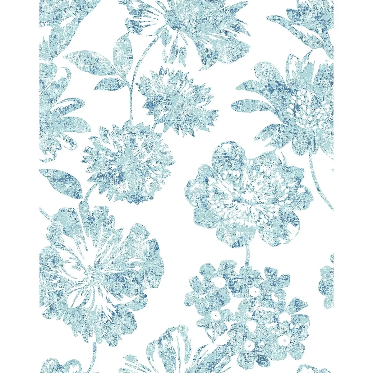 2901-25415 | Folia Blue Floral Wallpaper