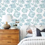 A-Street Prints Folia Blue Floral Wallpaper - SKU 2901-25415