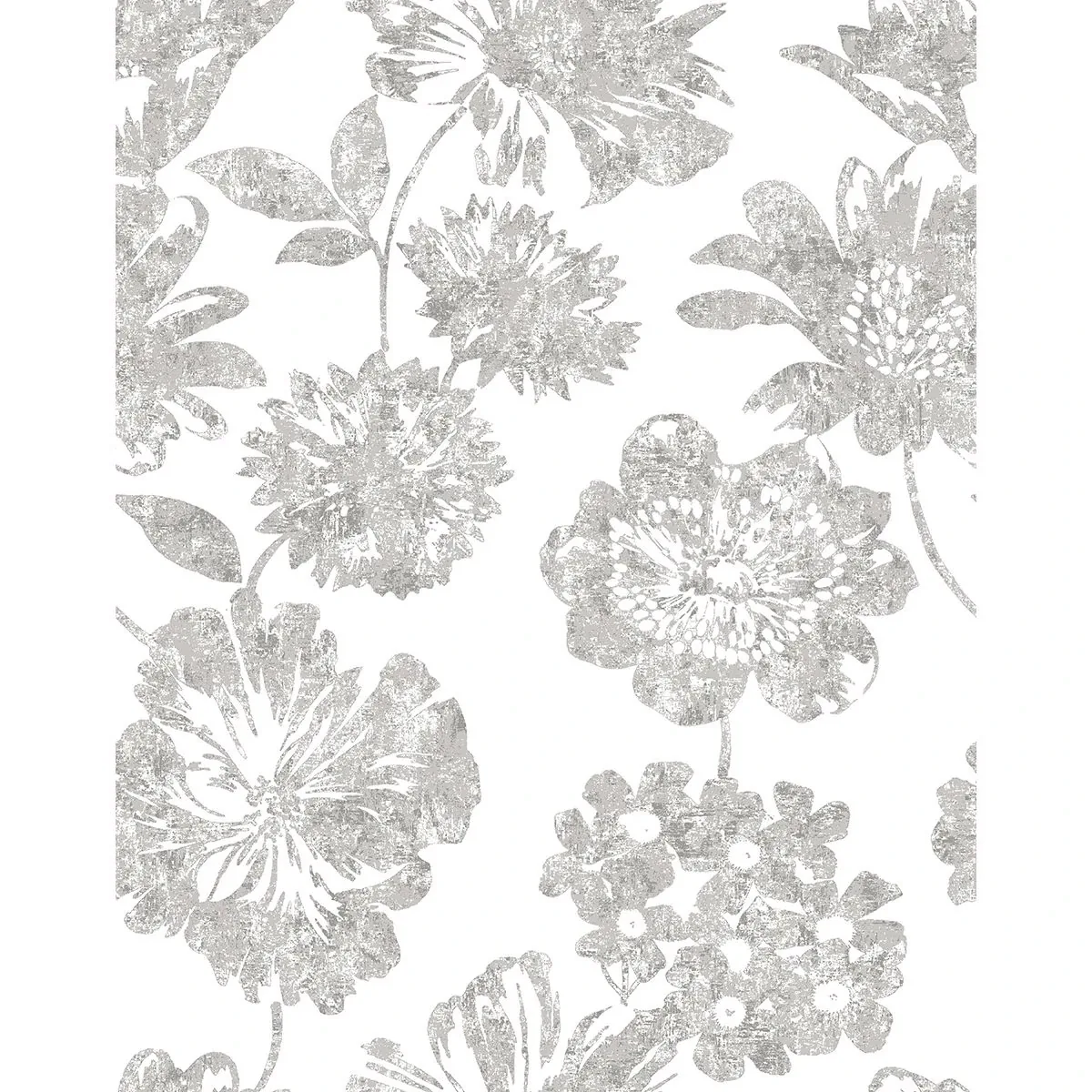 2901-25416 | Folia Taupe Floral Wallpaper
