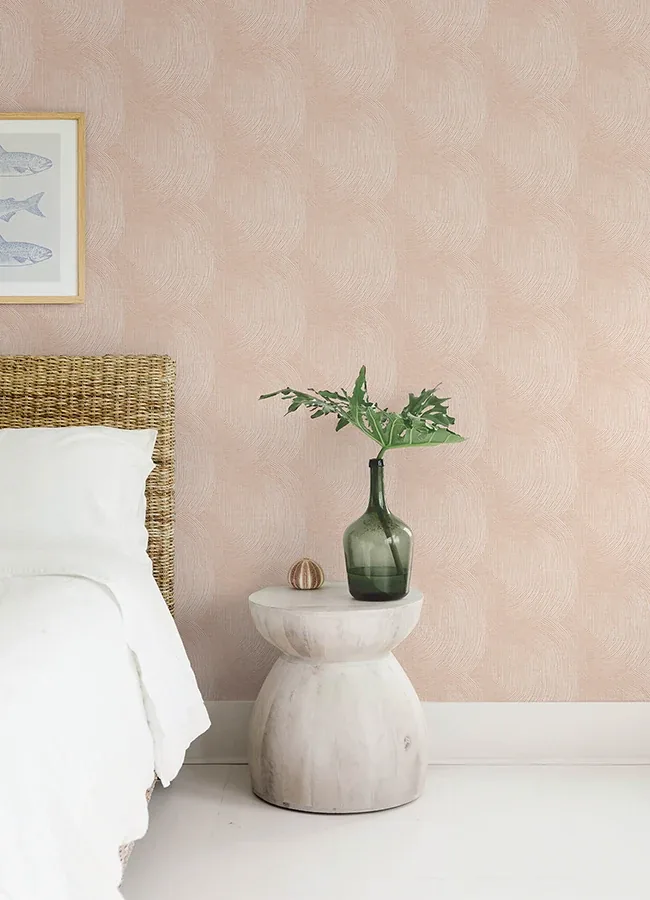 A-Street Prints Folly Blush Zen Swirls Wallpaper - SKU 4172-27507