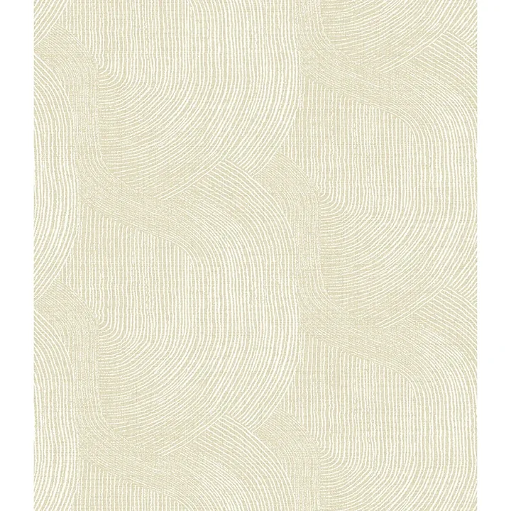 4172-27504 | Folly Champagne Zen Swirls Wallpaper