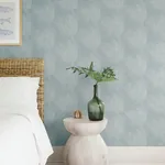 A-Street Prints Folly Light Blue Zen Swirls Wallpaper - SKU 4172-27506