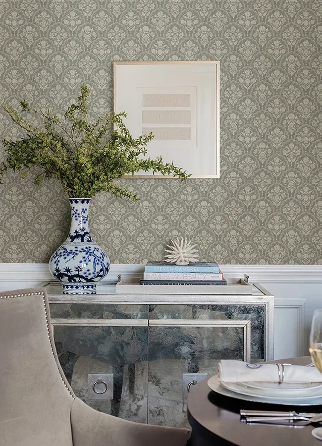 A-Street Prints Frances Moss Fishscale Wallpaper | Wallpaper Twins A-Street Prints Frances Moss Fishscale Wallpaper - SKU AST6353