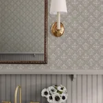 A-Street Prints Frances Taupe Fishscale Wallpaper - SKU AST6352