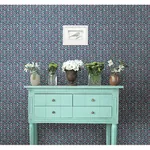 A-Street Prints Free Spirit Indigo Floral Wallpaper - SKU 1014-001822
