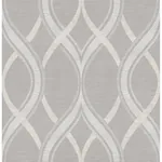 A-Street Prints Frequency Grey Ogee Wallpaper - SKU 2625-21850