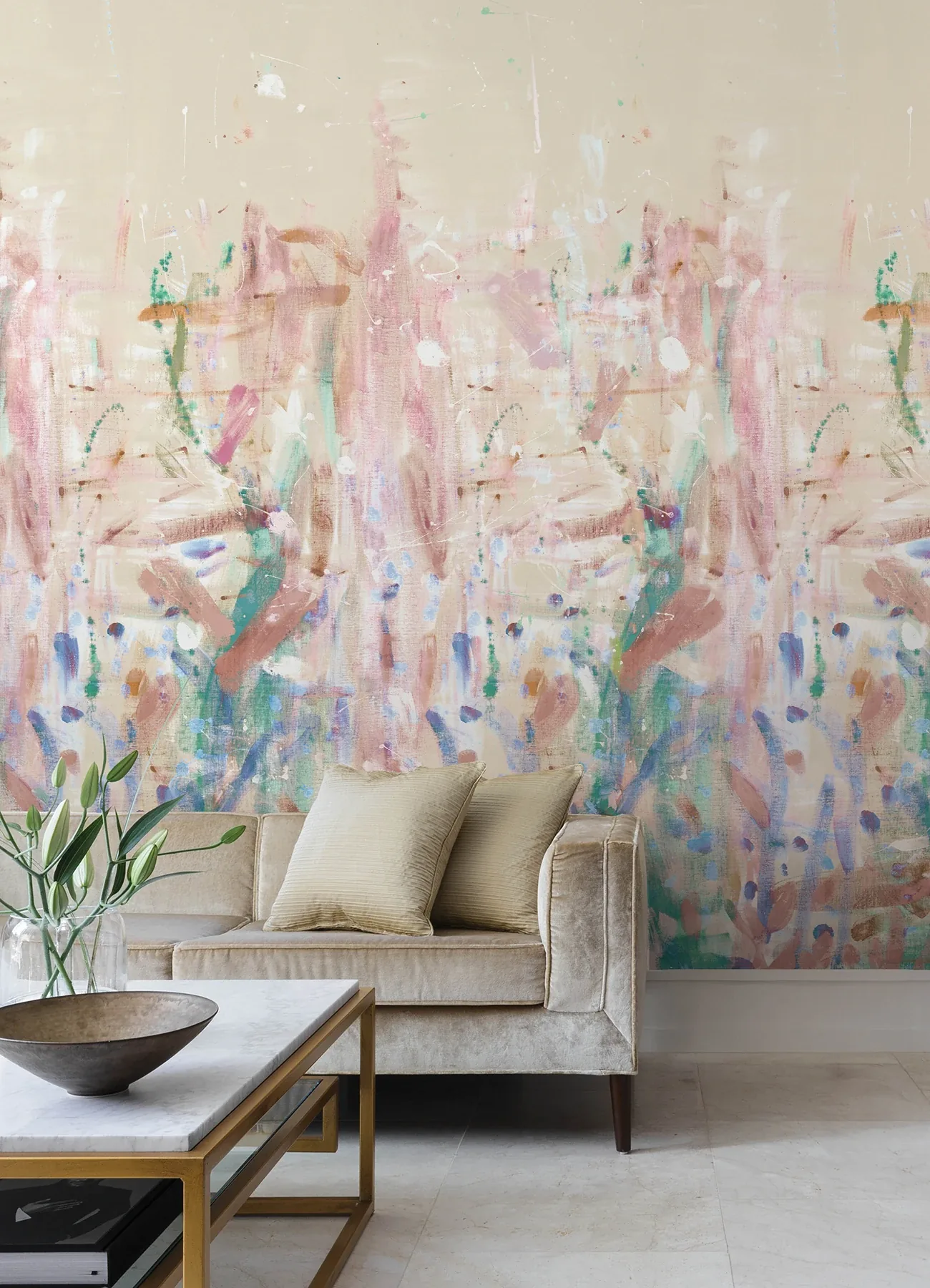 A-Street Prints Fresco Pastel Wall Mural - SKU 4193-7491M
