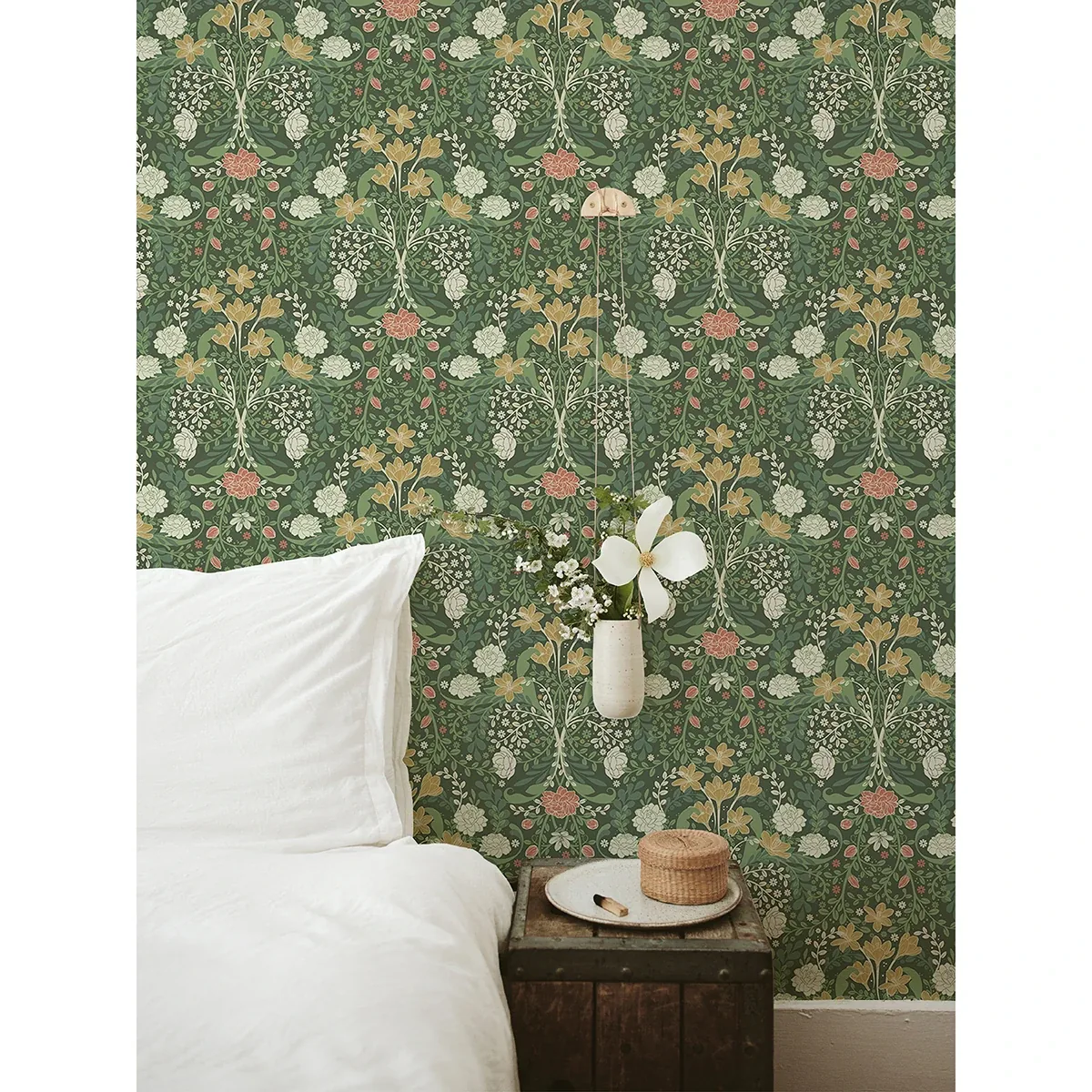 A-Street Prints Froso Green Garden Damask Wallpaper | Wallpaper Twins A-Street Prints Froso Green Garden Damask Wallpaper - SKU 2999-24102