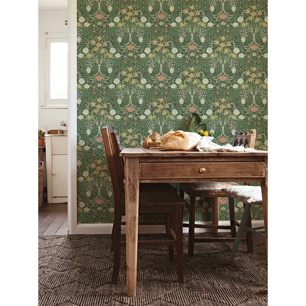 A-Street Prints Froso Green Garden Damask Wallpaper | Wallpaper Twins A-Street Prints Froso Green Garden Damask Wallpaper - SKU 2999-24102